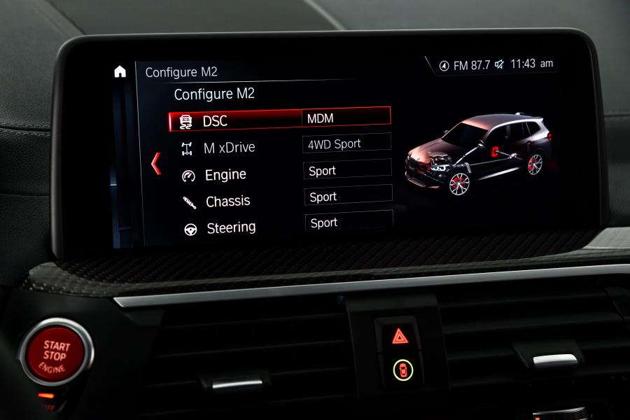 Детали интерьера BMW X4 M Competition (F98) 2019 года  (NA) (фото 171 из 175)